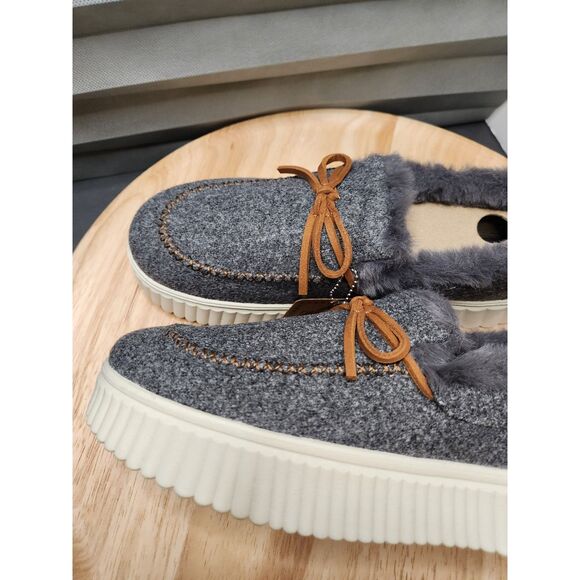Skechers Cozy Ojai Memory Foam Slip-On Women’s Size 11 Dark Gray Faux Fur Lined - Picture 8 of 12
